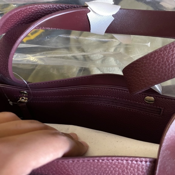 Maroon Rachel Zoe Large Purse (BNWT) - Picture 6 of 12